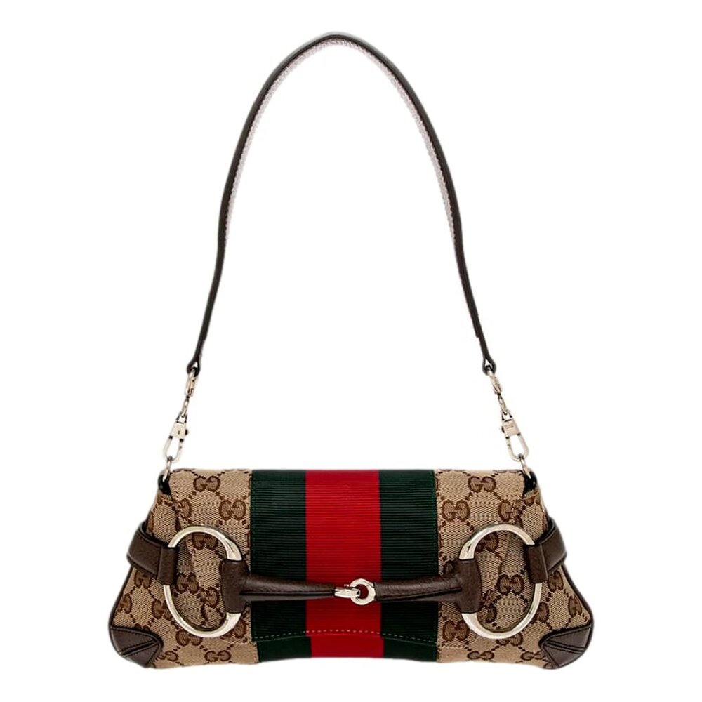 Canvas Web Stripe Small Chain Shoulder Bag